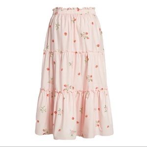 Rachel Parcell Strawberry Skirt Size Small